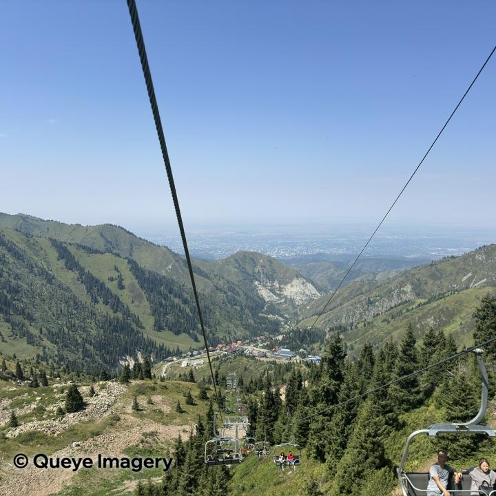 Overlooking Almaty from Shymbulak, Kazakhstan
